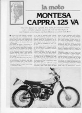 advertising TEST MOTO MONTESA CAPPRA 125 VA  1976-MOTOSPAGNOLE ENDURO EPOCA