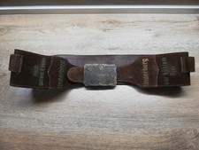 RARA FIBBIA CINTURA BANDOLIER PISTOLA PELLE SCAMOSCIATA UNDERBERG VINTAGE PORTA LIQUORI BIRRA