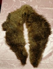 Collo stola vintage pelliccia marrone marmotta come nuovo