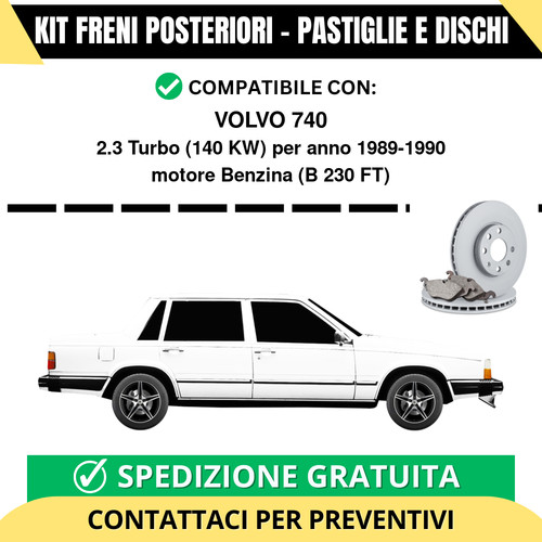 Kit freni posteriori - posteriori, volvo