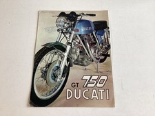 Ducati depliant originale 750 GT circa 1971 non forato ottimo originale raro auto d'epoca!