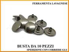 Bottoni automatici borchia inox aisi 316 per teli,tessuti,tendalini auto, barca