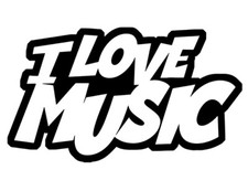 I LOVE MUSIC sticker VINYL