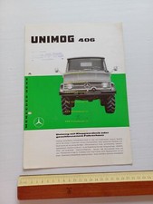 Mercedes Benz Unimog 406 1962 depliant tedesco originale