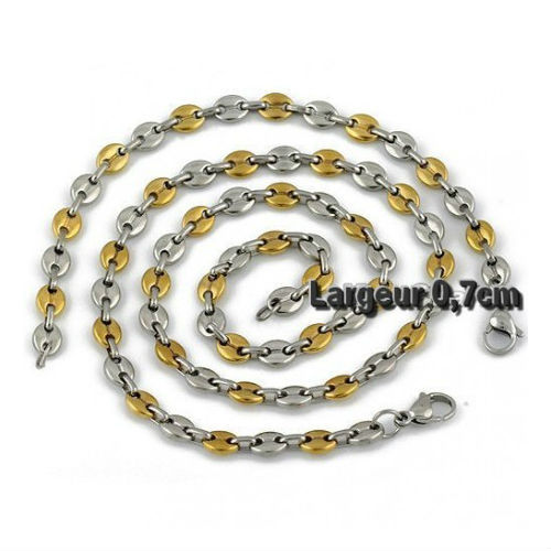 Parure catena bracciale uomo - parure,