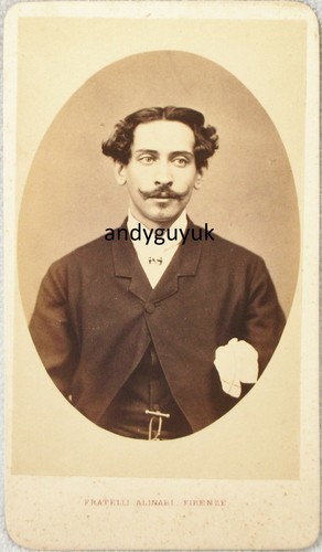 Cdv italy handsome man - cdv,
