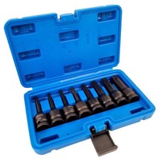 Set chiavi bussole torx attacco 1/2" T30 T80 a impatto lunghe 78mm 07051