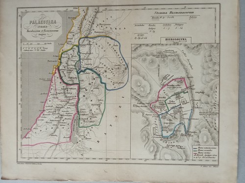 Mappa antica palestina - antica,