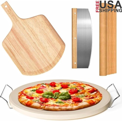 Set pezzi pietra pizza con - set,