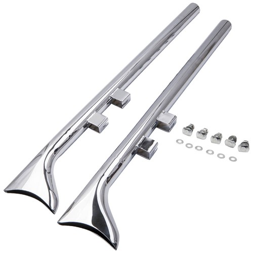 Chrome fishtail exhaust - chrome,