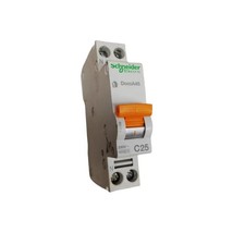 Schneider interruttore magnetotermico 1 n 25a 4,5k c 1mod n//acc n//diff