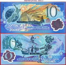 NEW ZEALAND 10 DOLLARS 2000 Polymer Commem.  P 190b UNC free shipping from 100$