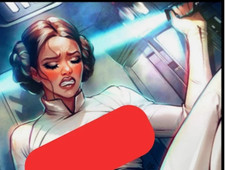 Totally Rad Leia con Han Solo