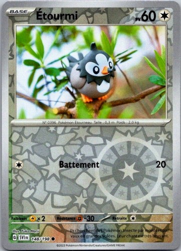 Carte pokémon etourmi 148 198 - pokémon,
