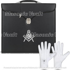 Grembiule e guanti massonici