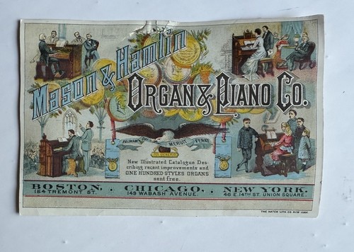 Victorian trade card mason - card,