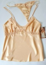 Set camicia in raso oro