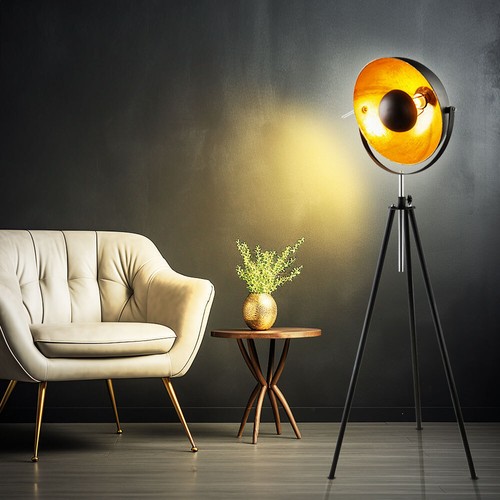 Led deckenfluter oro nero - led,