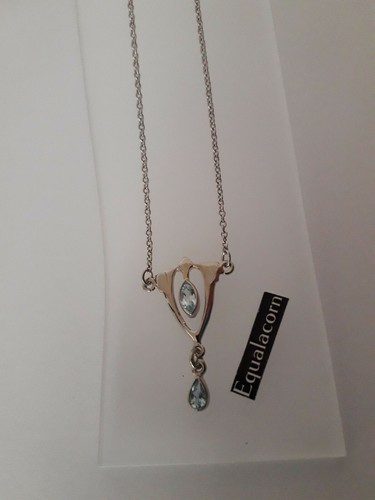 Collana stile liberty topazio - collana,