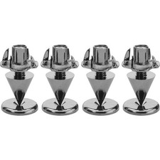 SPS-10/SC Monacor Kit 4 spike punte cromati regolabili per diffusori cassa piedi