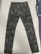 Set 2 pantaloni uomo vestibilità slim fit colori camouflage e grigio tg. 46 (32)