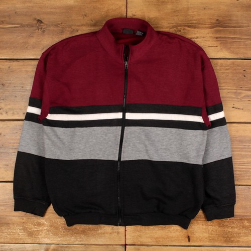 Felpa vintage full zip uomo - l,