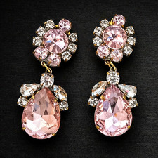 Orecchini a clip con strass di