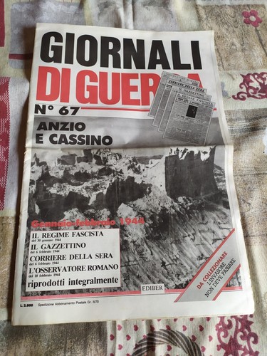 Giornali guerra anzio - giornali,
