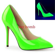 Sexy decolte verde - verde, tacco
