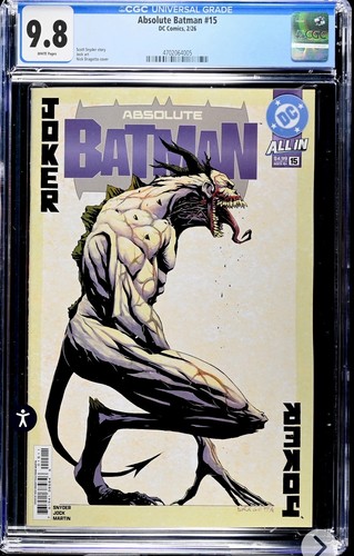 Absolute batman cgc - batman, #15~cgc