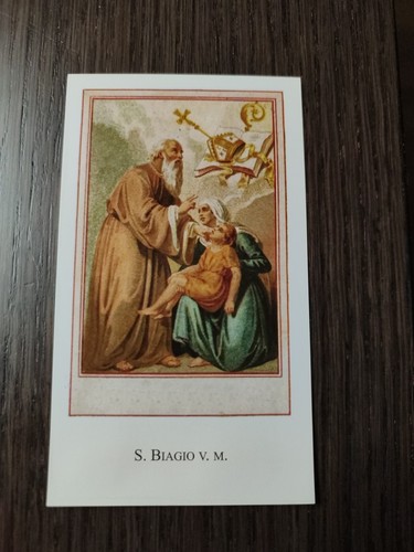 San biagio holy card - san, paco