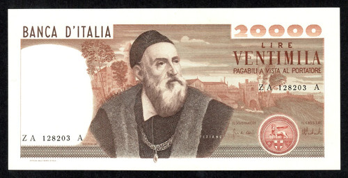 20000 lire tiziano vecellio - lire,