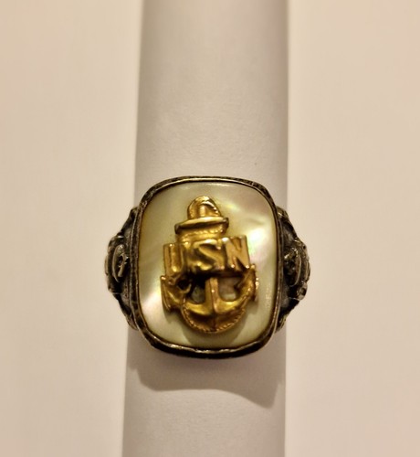 Anello originale ww2 wwii - anello, usn