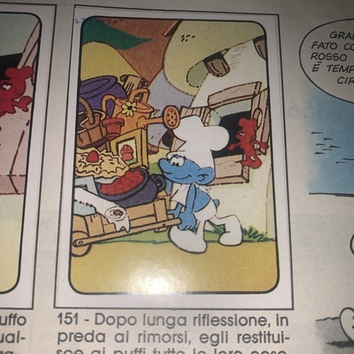 Figurina 151 puffi - n.151,