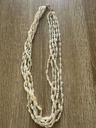 Collana perle fiume - fiume, e