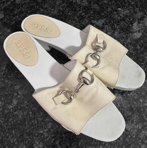 Gucci slip legno verniciato - slip, in
