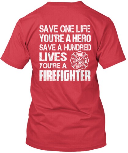 Shirt pompiere salva vita - pompiere,