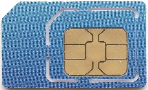 Sim card 335 - sim, gold