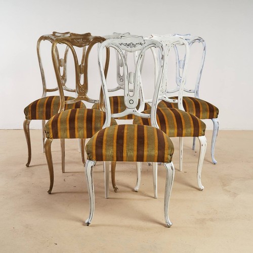 Sei sedie shabby - sei,