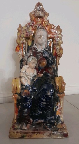 Maiolica scultura terracotta - maiolica,