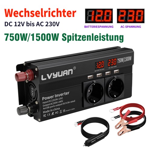 Inverter 750w 1500w 2ac 12v - 750w,