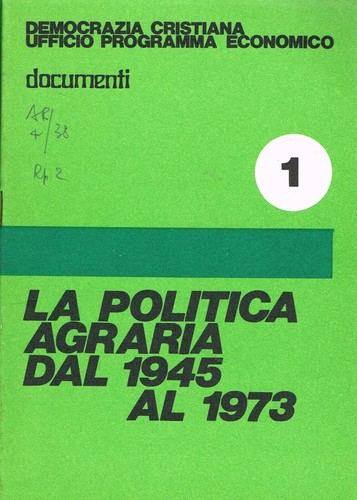 Politica agraria dal 1945 - la,