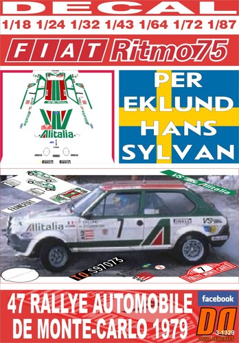 Decal fiat ritmo eklund - ritmo, p.eklund