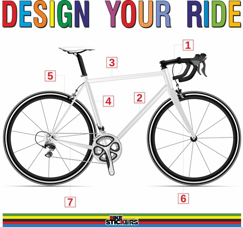 Adesivi per bici corsa - adesivi, da