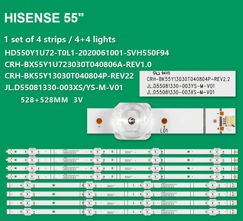 Kit barre led hisense - barre, 55"