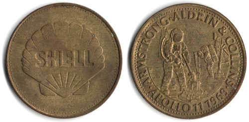 Gettone shell apollo 11 - shell,