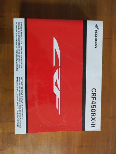 Manuale honda crf - crf, 450