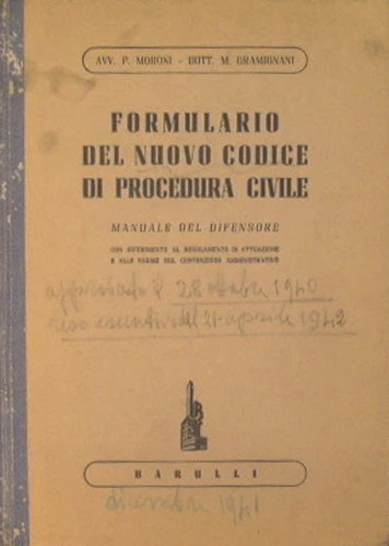 Formulario del nuovo - , codice