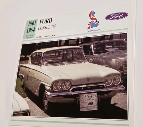 Ford consul 315 - 315, geschichte