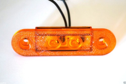 12v 24v flush fit led - led, ambra